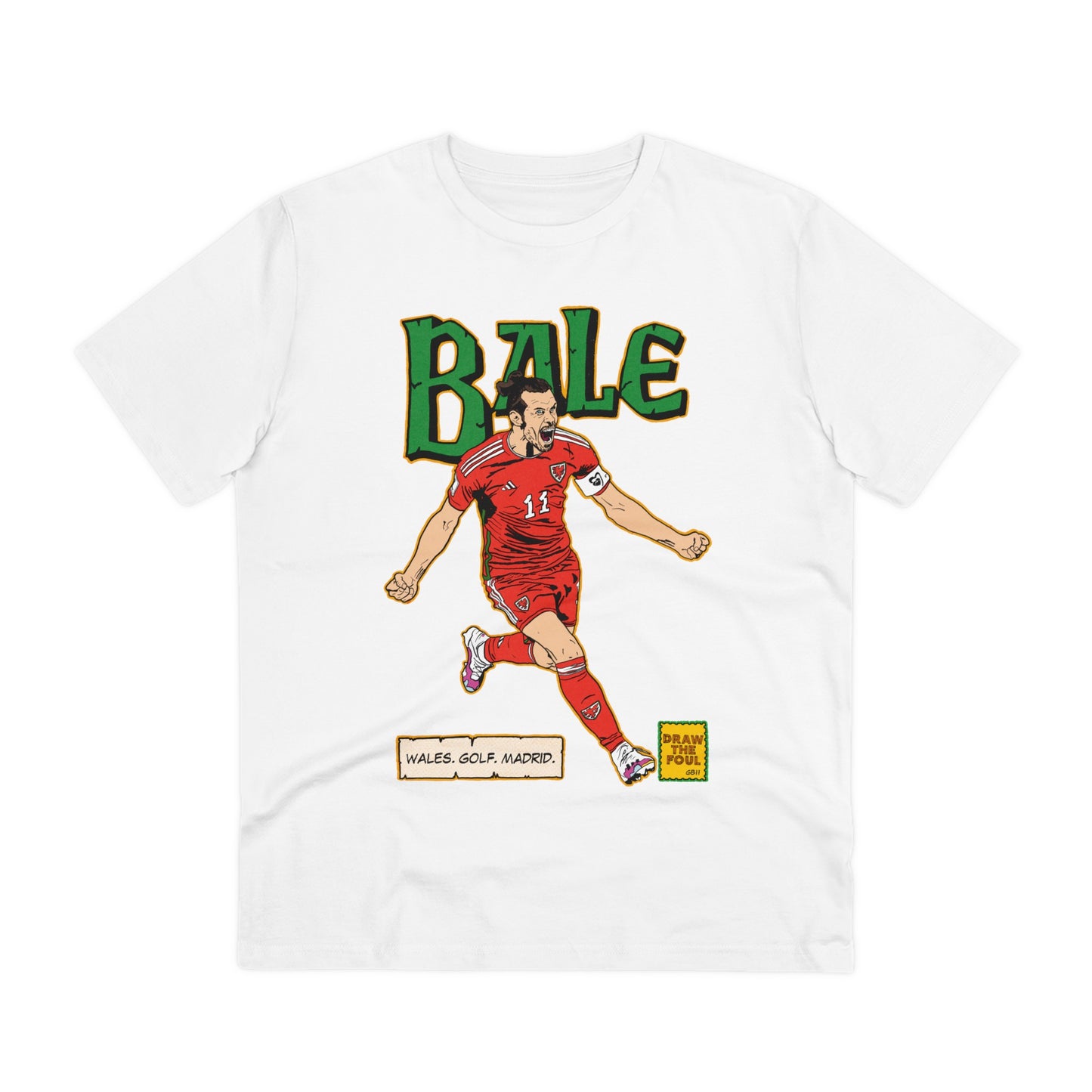 Gareth Bale 'Wales. Golf. Madrid.' T Shirt (Euros Legends)