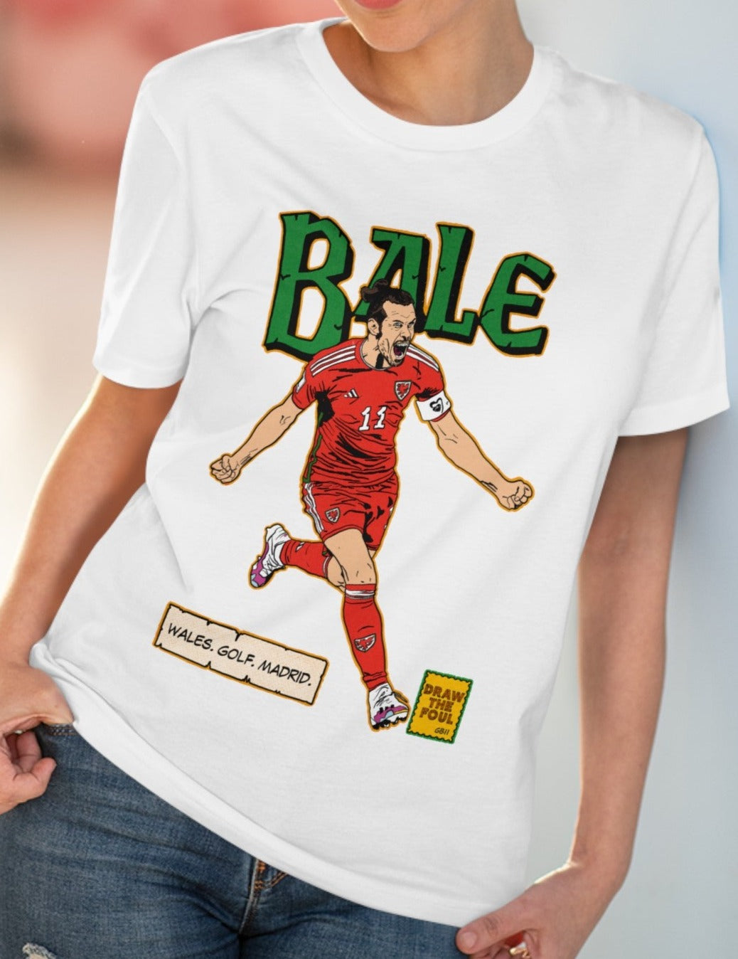 Gareth Bale 'Wales. Golf. Madrid.' T Shirt (Euros Legends)