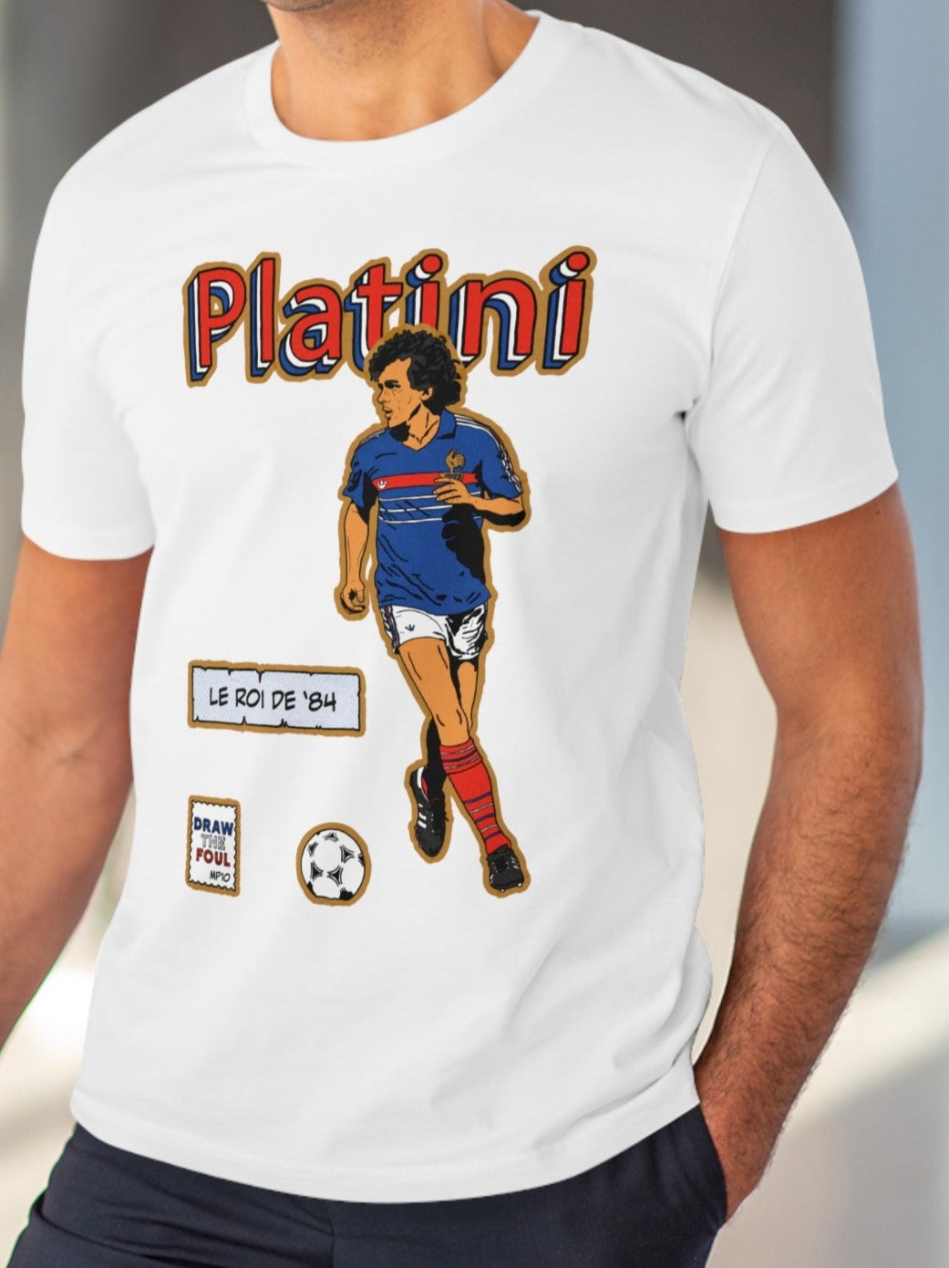 Platini 'Le Roi' T Shirt (Euros Legends)