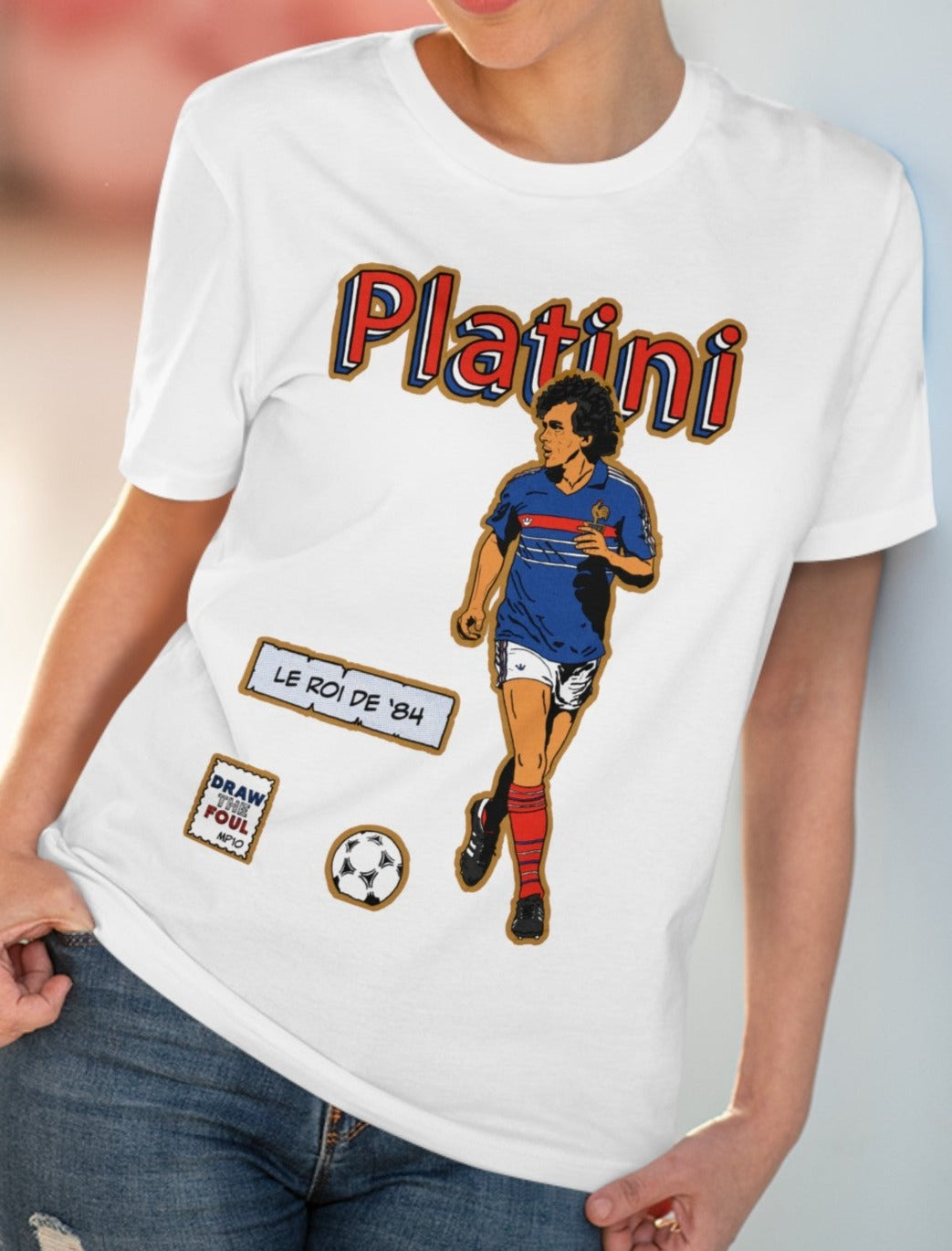 Platini 'Le Roi' T Shirt (Euros Legends)